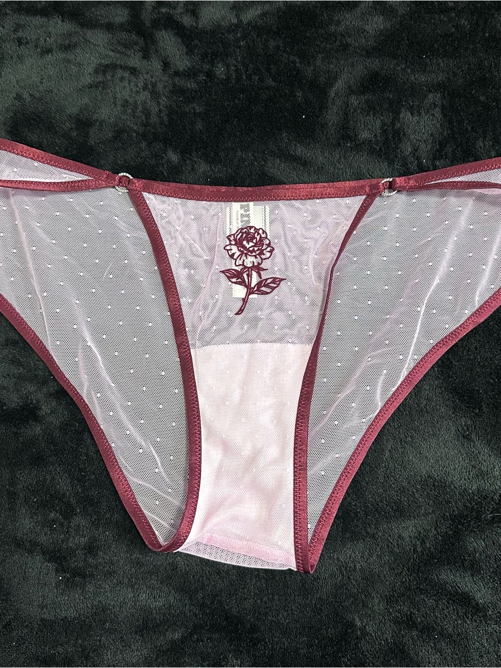 VS PINK sheer Pantie Size M NWT